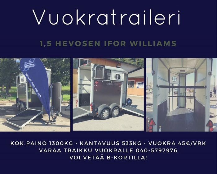 vuokratraileri ifor williams porvoo