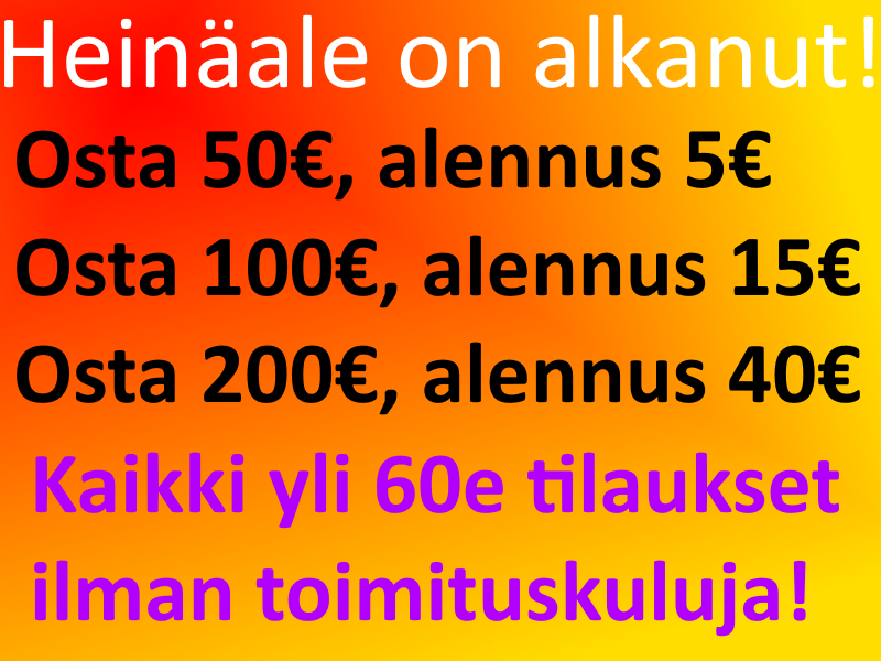 Glowssa on alkanut heinäale. Voimassa vain heinäkuun.