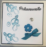 Kortti poikavauvalle sininen tutit