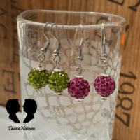 Bling-korvakorut, fuksia