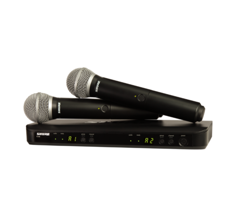 Shure BLX288E / PG58 kahden mikrofonin langaton mikkisetti