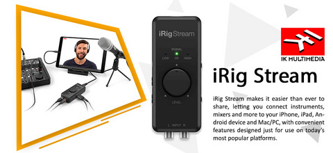 iRig Stream - streaming audio - ljudkort-BJUD PRODUKT