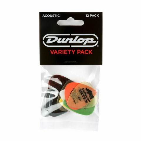 Dunlop plectrum Variety Pack för akustisk gitarr