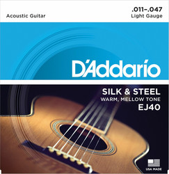 Daddario EJ-40 Silk & Steel - Folk kielisarja