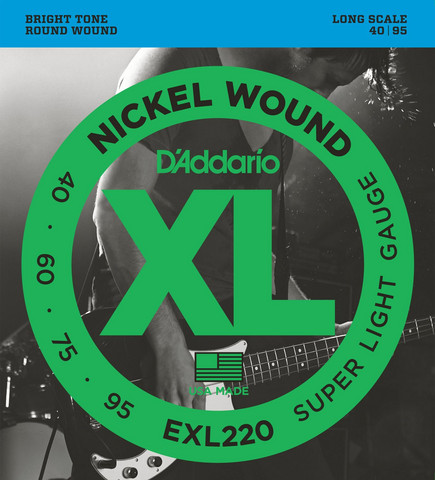 Daddario EXL220  Nickel Wound 040-095 4-kielisen Basson kielisarja