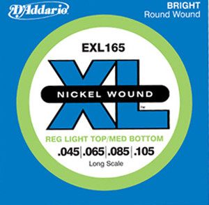 Daddario EXL165    Nickel Wound   45-105  till 4-strängad elbas