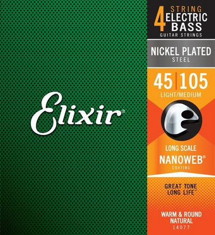 Elixir  NWB4  Nanoweb 045-105  Basson kielet