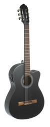 GEWA Elektro-akustinen, klassinen kitara Student Black - 4/4 koko