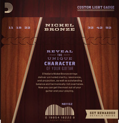 Daddario NB1152 Nickel Bronze Set