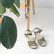 Wooden sandal Paula, olive (nubuck)