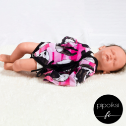 Pattern package for premature baby clothing, ready printed