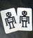 Heijastava ompelumerkki Robotti 2 kpl:een setti