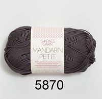 Sandnesgarn Mandarin Petit väri 5870 tummanharmaa