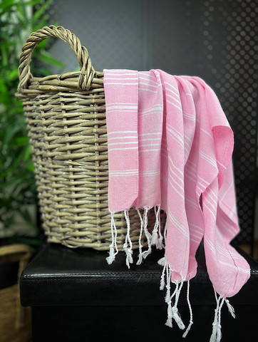 Hand/Face Hamam Towel Sultan Premium Pink