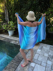 Beach Rainbow Hamam Handduk Turkos