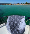 Hamam Handduk Jacquard Skull Svart