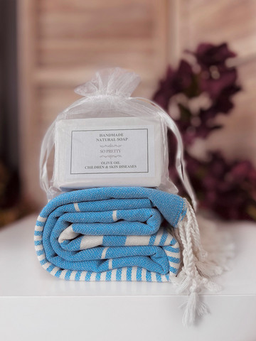 Aegean Hamam Handduk & Tvål Paket