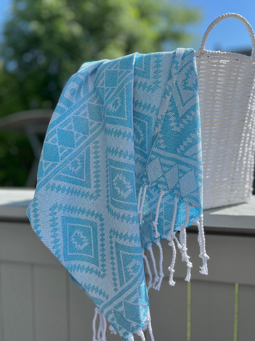 Hammam Hand Towel Oriental Hand-loomed Turquoise