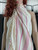 Hamam-pyyhe Sultan Slim Luonnonvalkoinen-Fuksia 180x100, 100%puuvilla