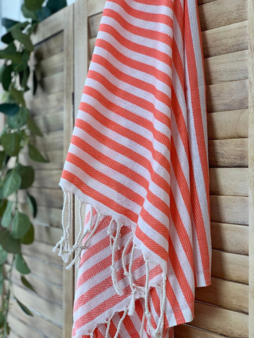 Hammam Towel Zebra Slim Coral