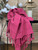 Hamam-pyyhe Kivipesty Stripe Kirsikka 180 x 90, 100%puuvillaa
