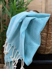 Pastel Hamam Handduk Turkos