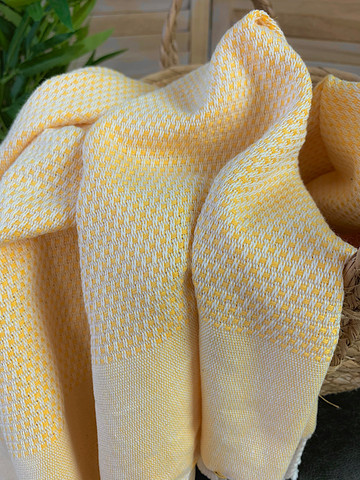 Pastel Hammam Hand Towel Warm Yellow