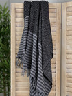 Hamam-pyyhe Big Diamond Musta 180 x 100, 100%puuvillaa