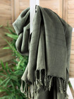 Hamam Handduk Stonewashed Trend Olive Green