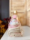 Linen Hammam Towel & Hand made Cupcake Soap set