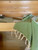 Hammam Sauna Bench Cover Diamond Stripe Olive Green