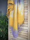 Hamam Handduk Waffle Batik Violet Ockra