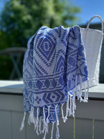 Hamam handduk Oriental Handvävda Ocean Blue