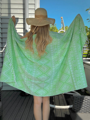 Hammam Towel Oriental Pistachio Hand-loomed