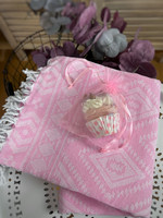 Oriental Handvävda Hamam Handduk & Cupcake Tvål Paket