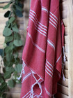 Hammam Towel Sultan Premium Red Organic Cotton