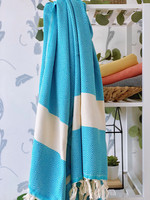 Hamam-pyyhe Timantti Turkoosi 180 x 100, 100%puuvillaa