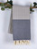 Hamam Handduk Diamond Stripe Grå