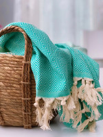 Hamam Handduk Diamond Stripe Mint