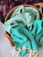 Hammam Towel Diamond Stripe Mint