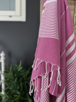 Hamam-pyyhe Aegean Fuksia 180 x 100, 100%puuvillaa
