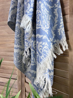 Jacquard Hammam Towel Baroque Sky Blue