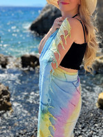 Hamam-pyyhe Batiikki Bambu Azur  95 x 170,  70% bambua 30% puuvillaa