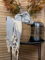 Hammam Towel Diamond Light Grey