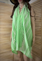 Hamam-pyyhe Sultan Slim Spring Green 180 x 100, 100%puuvillaa