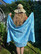 Hammam Towel Oriental Turquoise Hand-loomed