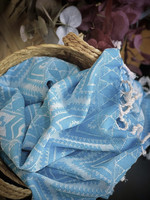 Hammam Towel Oriental Turquoise Hand-loomed