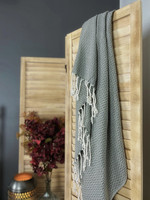CRYSTAL Hammam Towel Handloomed Greenish Gray