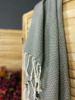 CRYSTAL Hamam Handduk Handvävda Greenish Gray
