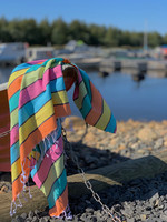 Beach Stripe Hammam Towel Lollipop